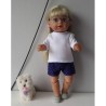 korte broek setpaars sterren  baby born 43cm