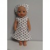 jurk met zwarte sterren baby born little 36cm
