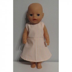 jurk gestreept baby born little 36cm