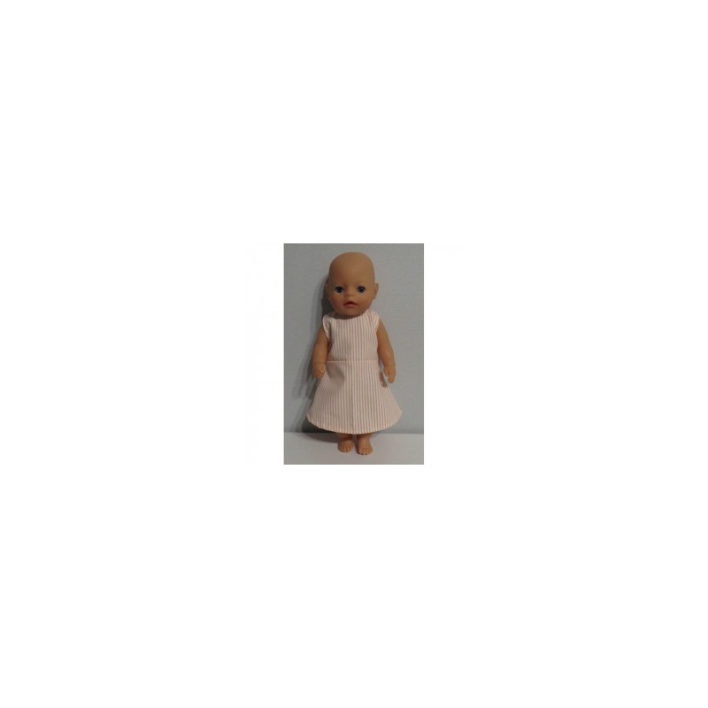 jurk gestreept baby born little 36cm