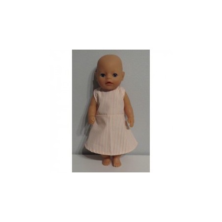 jurk gestreept baby born little 36cm