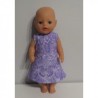 jurk lila slangen print baby born little 36cm