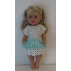 gehaakte jurk baby born little 36cm