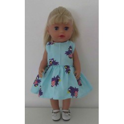jurk mint jet baby born little 36cm