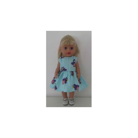 jurk mint jet baby born little 36cm