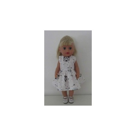 jurk panda baby born little 36cm
