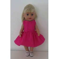 jurk hard roze baby born little 36cm