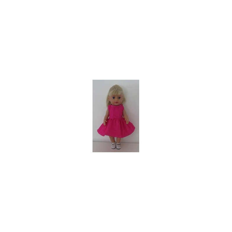jurk hard roze baby born little 36cm