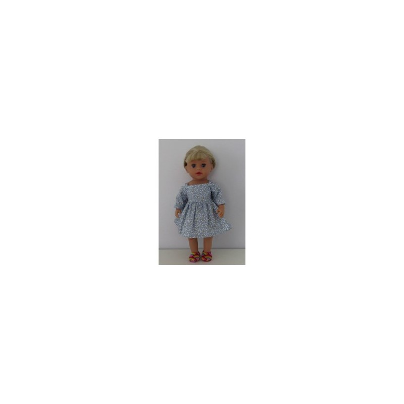 zomerse jurk mint met gele bloemetjes baby born little 36cm