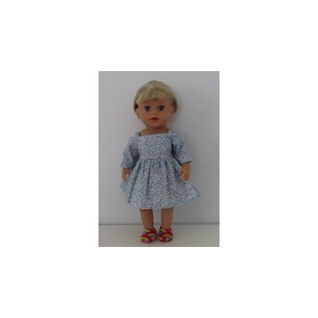 zomerse jurk mint met gele bloemetjes baby born little 36cm