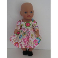 zomerse jurk gebloemd baby born little 36cm