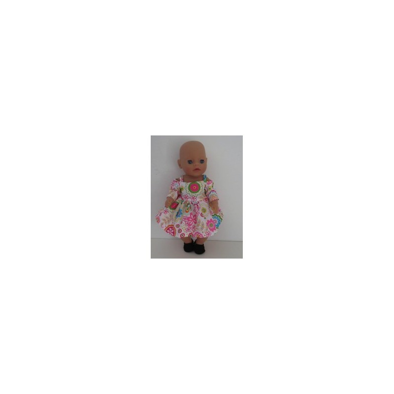 zomerse jurk gebloemd baby born little 36cm