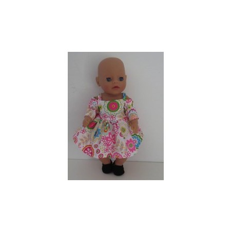 zomerse jurk gebloemd baby born little 36cm