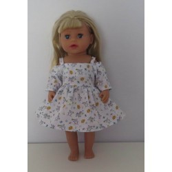 zomerse jurk grijs tijgers baby born little 36cm