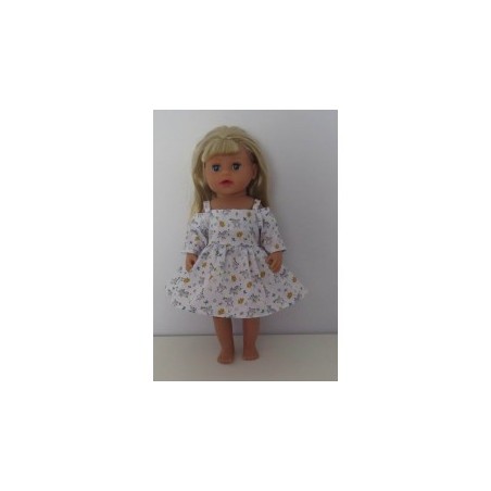 zomerse jurk grijs tijgers baby born little 36cm