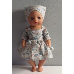 zomerse jurk uilen baby born little 36cm