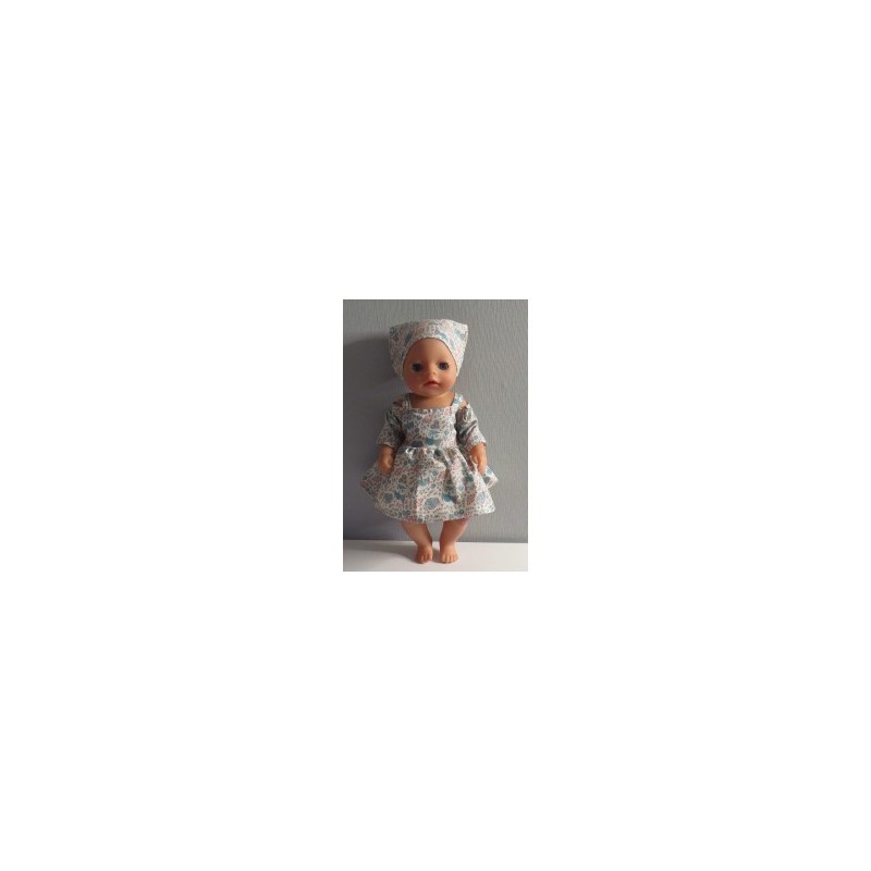 zomerse jurk uilen baby born little 36cm
