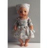 zomerse jurk uilen baby born little 36cm