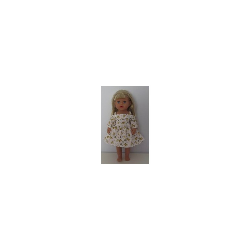 zomerse jurk tijgers baby born little 36cm