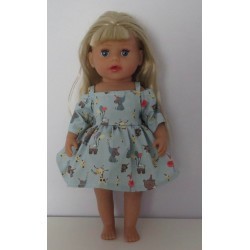 zomerse jurk dieren baby born little 36cm