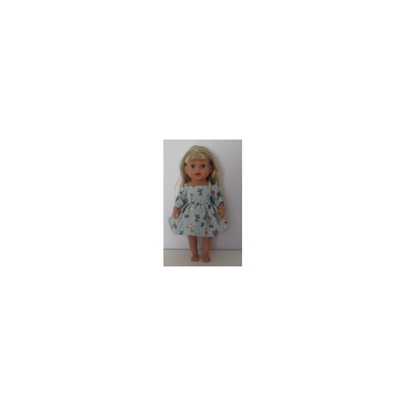 zomerse jurk dieren baby born little 36cm