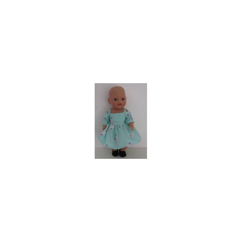 zomerse jurk mint baby born little 36cm