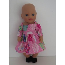 zomerse jurk roze baby born little 36cm