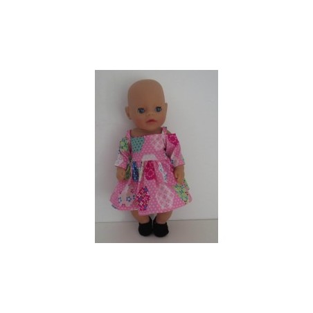 zomerse jurk roze baby born little 36cm
