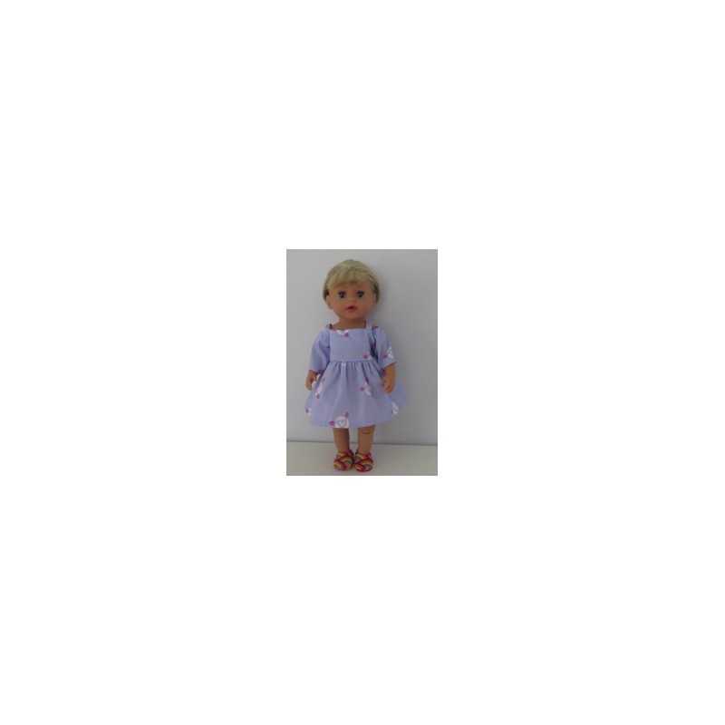 zomerse jurk lila baby born little 36cm