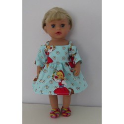 zomerse jurk mint roodkapje baby born little 36cm
