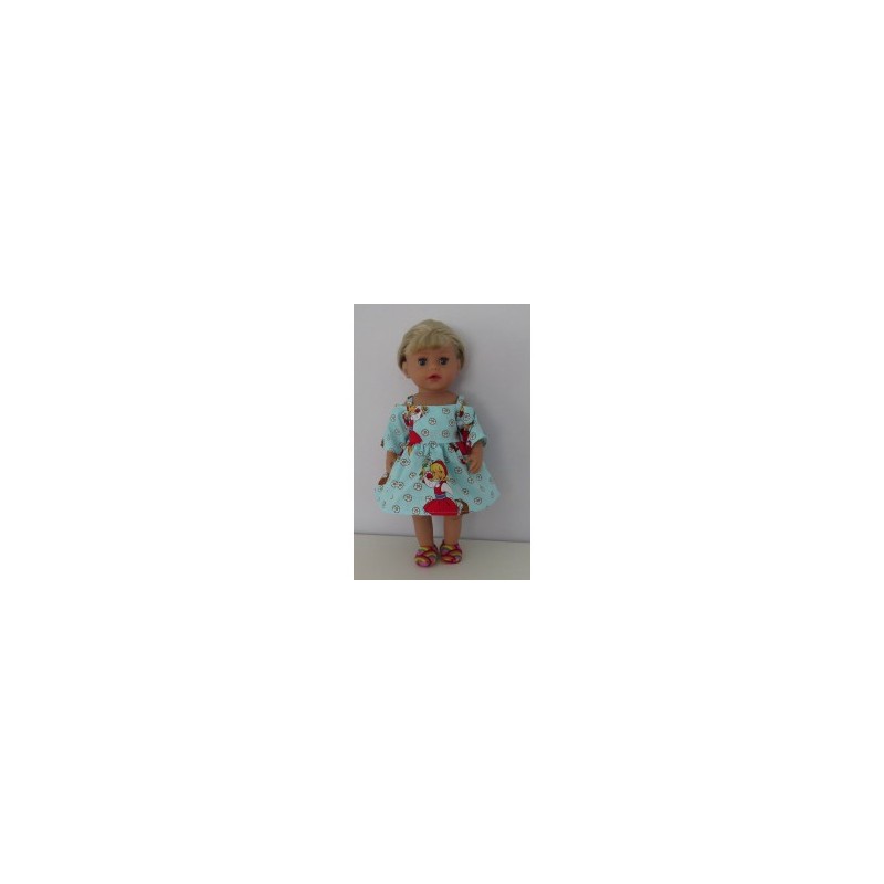 zomerse jurk mint roodkapje baby born little 36cm