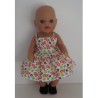 zonnejurk oranje bloemen baby born little 36cm