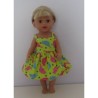 zonnejurk groen vogels baby born little 36cm
