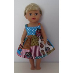 zonnejurk uilen baby born little 36cm