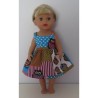 zonnejurk uilen baby born little 36cm