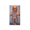 korte broek set groen bloemen baby born 43cm