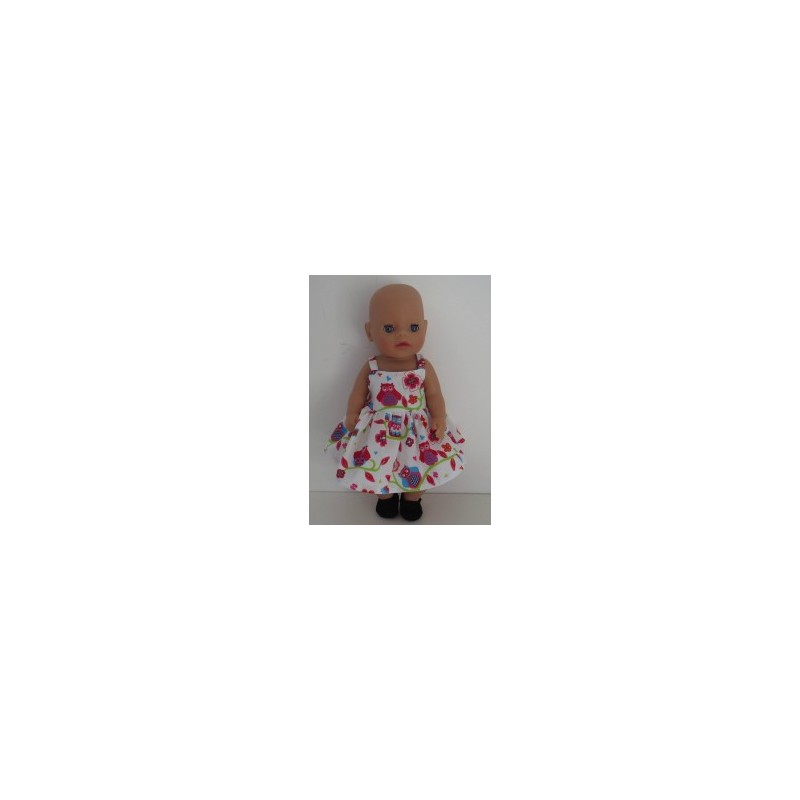 zonnejurk wit uilen baby born little 36cm
