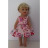 zonnejurk roze slakken baby born little 36cm
