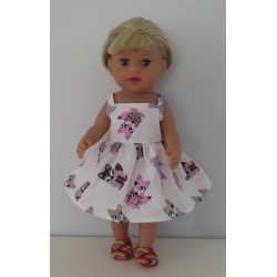 zonnejurk lila vossen baby born little 36cm