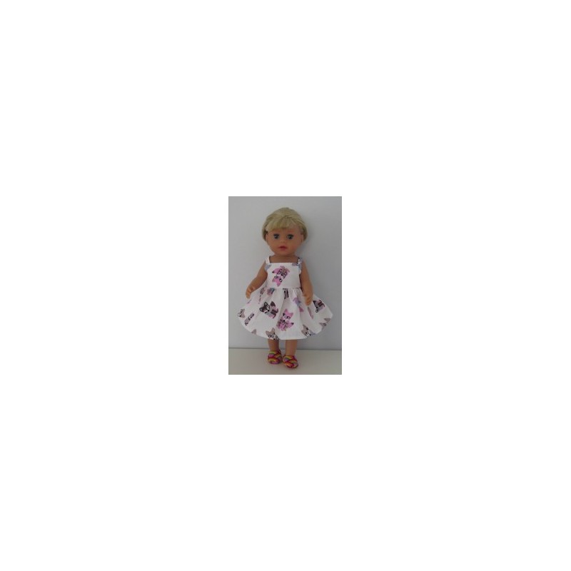 zonnejurk lila vossen baby born little 36cm
