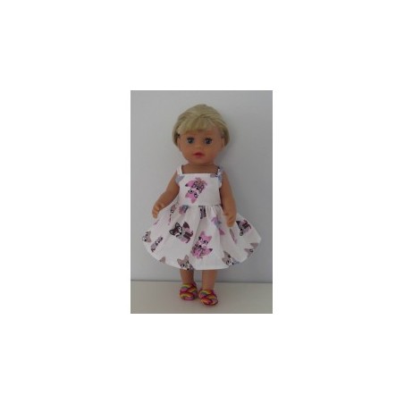 zonnejurk lila vossen baby born little 36cm