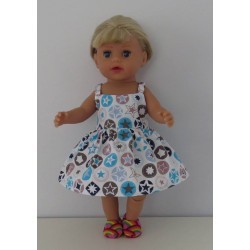 zonnejurk sterren blauw baby born little 36cm