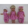 gift set roze bloemen baby born little 36cm