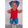 korte broek set ariel baby born 43cm