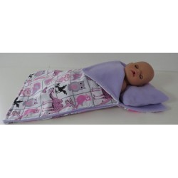 campingslaapzak roze dieren baby born little 36cm