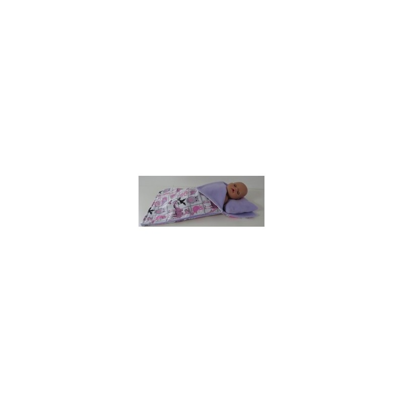 campingslaapzak roze dieren baby born little 36cm
