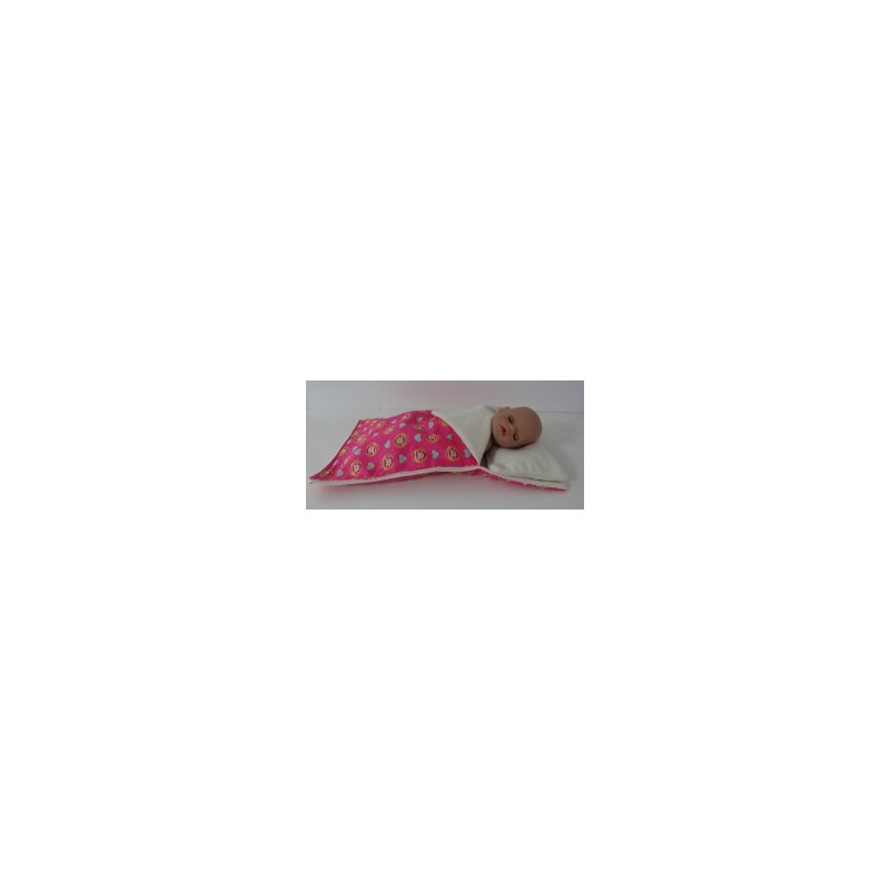 campingslaapzak hard roze aap baby born little 36cm