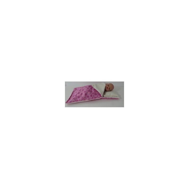campingslaapzak hard roze bloemen baby born little 36cm