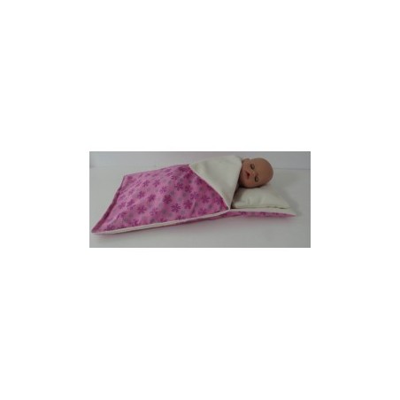 campingslaapzak hard roze bloemen baby born little 36cm