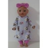 herfstjurk setje hertje baby born little 36cm